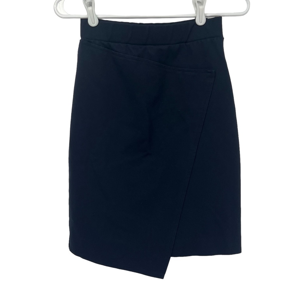 Three Dots Blue Asymmetrical Mini Skirt Size XS Women's